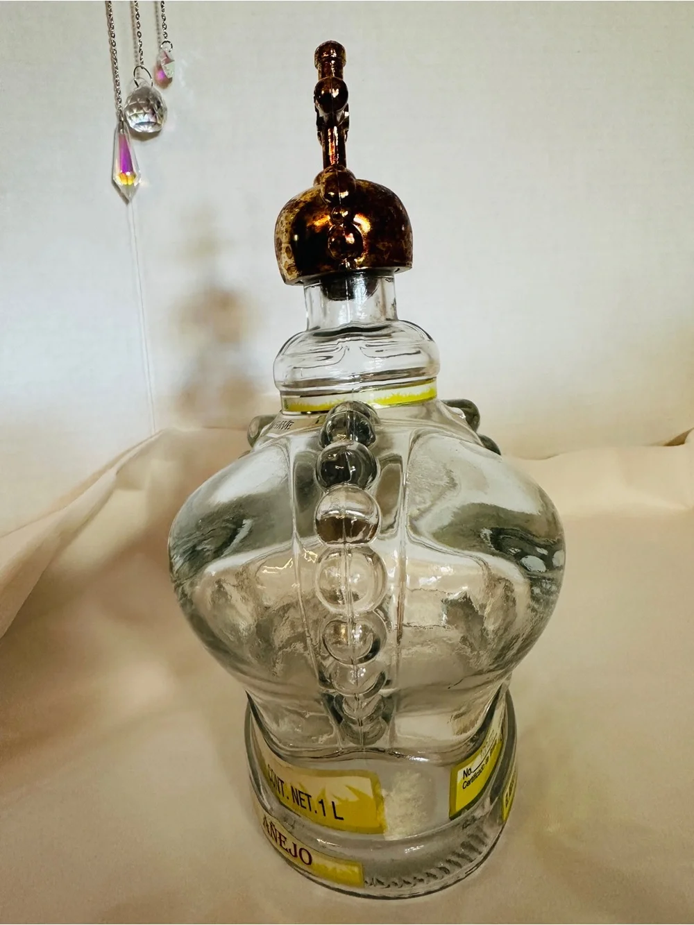 Gran Corralejo Añejo Crown Tequila Decanter & Stopper. Rare Empty Bottle